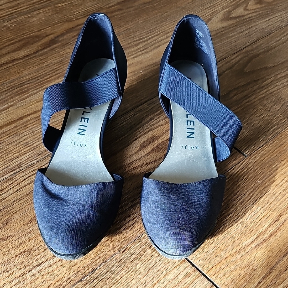 Klein iflex Navy Strappy Women's Flats